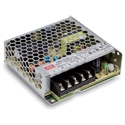 1pc MEAN WELL USA LRS-75-24 Power Supply,AC-DC,24V,3.2A100-264V In,Enclosed