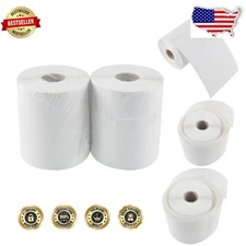 4x6 Direct Thermal Labels: 5000 White Perf Rolls, Strong Adhesive