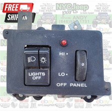 1992-1995 Jeep Yj Wrangler Oem Factory Headlight Dimmer Switches W Bezel Switch 1992-1995 Jeep Yj Wrangler Oem Factory Headlight Dimmer Switches W Bezel Switch