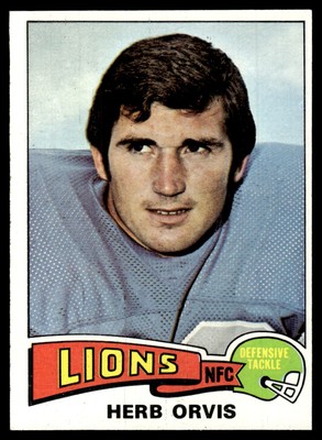 1975 Topps Football Herb Orvis RC Detroit Lions #514 Card NM