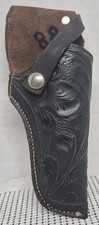 Vintage Reyes Tooled Leather Holster Colt 38 4" Barrel Hecho En Mexico EXC COND