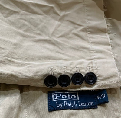 Classic Polo Ralph Lauren 100% cotton beige hunting jacket blazer 40R 40L
