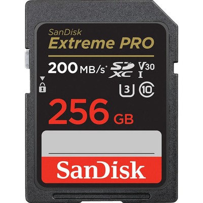 SANDISK Extreme PRO  UHS-I, SDXC Speicherkarte, 256 GB, 200 MB/s NEU OVP