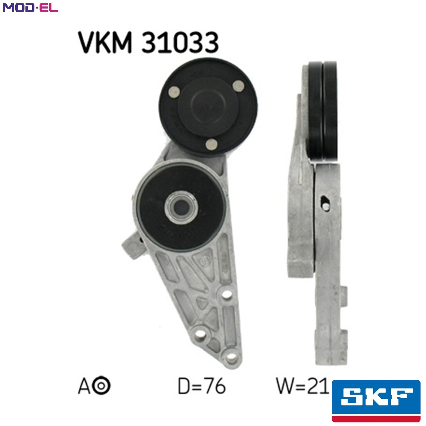 Upper SKF VKM 31033 Belt Tensioner, V-ribbed belt for AUDI,SKODA,VW - Image 8