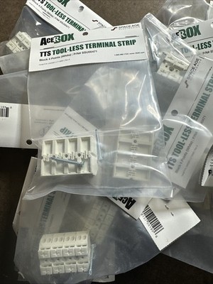 25 TTS Tool-less Terminal Strips Space Age Electronics SSU00471 Block 4 Points