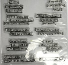 6" x 6" Polymer Stamp Sets - Sentiments Sarcastic Sentiments - Your Choice