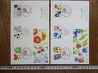 Japan Stamp First Day Cover Greetings Flower in Daily Life 2 Covers Large format