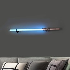 Lightsaber Wall Mount - Stand Display for Lightsabers Swords - Black 1 Set