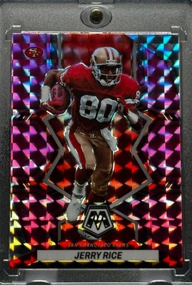 JERRY RICE RARE MOSAIC REFRACTOR PRIZM INVESTMENT CARD PANINI 49ERS MINT GOAT