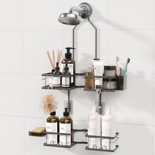 Adjustable Shower Caddy Hanging Rustproof Shower Caddy for Handheld Showerhea...