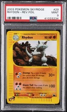 2003 POKEMON SKYRIDGE #29 RHYDON-REVERSE FOIL PSA 9 on eBay