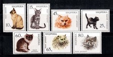 Albania 1966 Mi. 1091-97 Nuovo ** 100% Gatti Europei,Siamesi,Persiani...