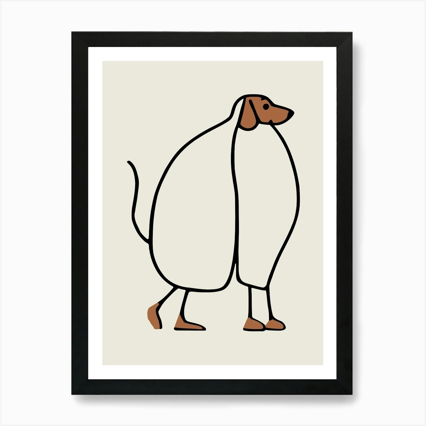 dog art Art Print Framed Wall Art Poster Canvas Print Picture