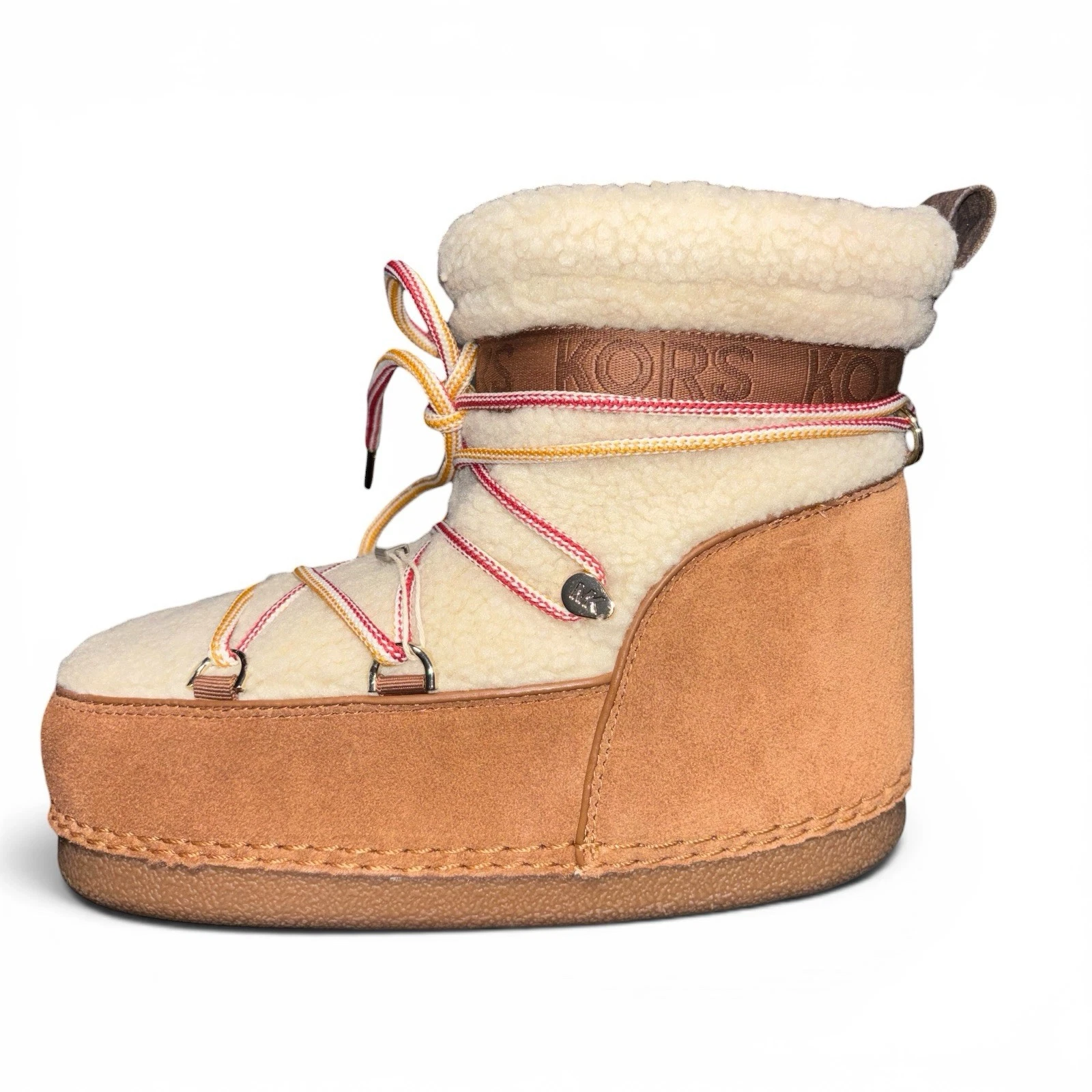 Michael Kors Snow Boots Suede Polar Plush Lining Size UK 5 USA 7 New