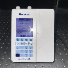 Baxter Spectrum IQ Infusion Pump With New Battery and Power Adapter