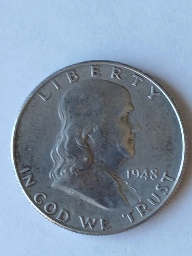 FRANKLIN HALF DOLLAR, 1948P, AU