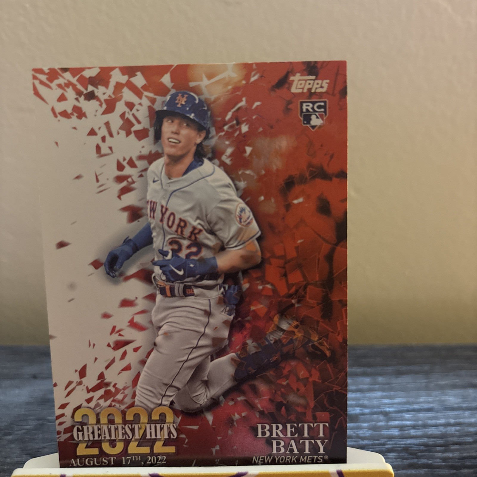 2023 Topps Brett Baty Rookie Card 22GH-3 2022 Greatest Hits New York Mets RC