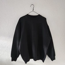 PLEASURES Deviant Sexuality crewneck sweatshirt size L Large Black