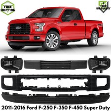 Front Bumper Paintable Fog Lights Pair Kit For 2015-2017 Ford F-150 Truck Front Bumper Paintable Fog Lights Pair Kit For 2015-2017 Ford F-150 Truck