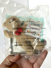 Toys R Us McDonalds Animal Alley Hughbert Teddy Bear Plush Tags Mini Toy 4" 2001