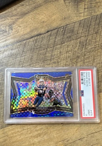 2024 Panini Select - Field Level Drake Maye #475 Blue Prizm /75 (RC)