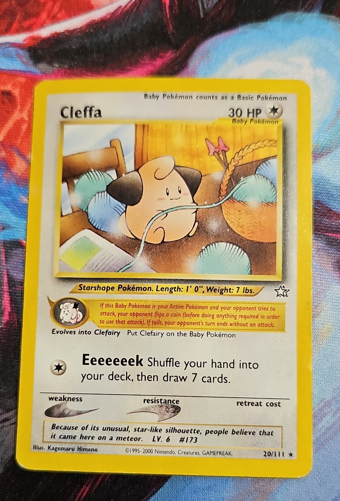 Pokemon Cleffa 20/111 Neo Genesis Regular Vintage Wotc