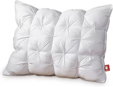 ZUBISU Standard Size Luxury White Goose down Pillow,800 Fill Power Fluffy and So