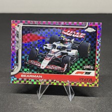 2025 Topps Chrome Formula 1 F1 Oliver Bearman RC Rookie Pink Checker /250 #86