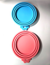2 Pack Pet Food Can Covers Universal Can Lids Safe/Silicone Dogs Cats and more