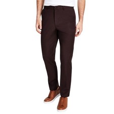 Michael Kors Men's Blackberry Wine Cotton Stretch Major Dress Pants Size W42 L32