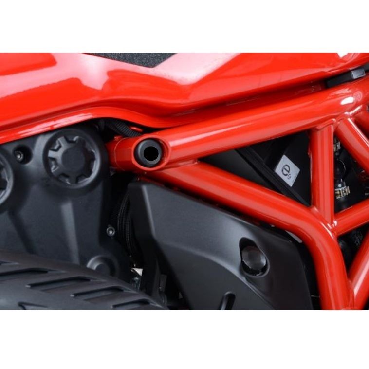 R&G Frame Plug Black (LHS + RHS) Ducati Monster 1200 2014 - 2018