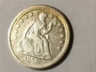 1856 Seated Liberty Half Dime Silver HG (OFF STRIKE) 8 Of 13 Stars