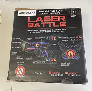 Armogear Infrared Laser Tag Blasters with Vest - Set of 4 New