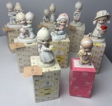 Vintage Retired Precious Moments Figurines Lot Of 8 With Original Boxes 1979-05