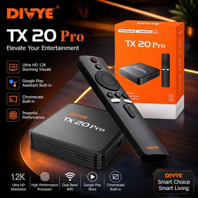 TX20 Pro Android 16 TV Box 2GB+16GB WiFi 6 4K Ultra HD Smart Streaming Device