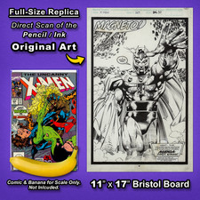 UNCANNY X-MEN #269 Magneto Splash Art 🔥 JIM LEE 11"x17" Replica Original Art 🔥
