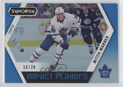2017-18 Upper Deck Synergy Impact Players Blue 16/26 Mitch Marner #IP-3 4c6