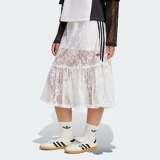 NEW adidas Originals Day Lace Skirt White KD2288 Womens Size Large