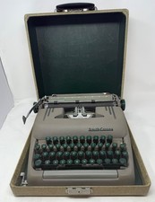 1954 Smith Corona Silent Typewriter Green Keys Case thumbnail