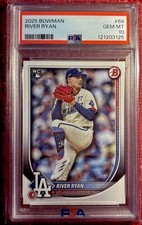 2025 Bowman River Ryan RC #69 PSA 10 Dodgers Rookie