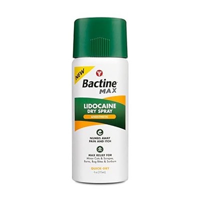 Bactine MAX Dry Spray for Pain Relief