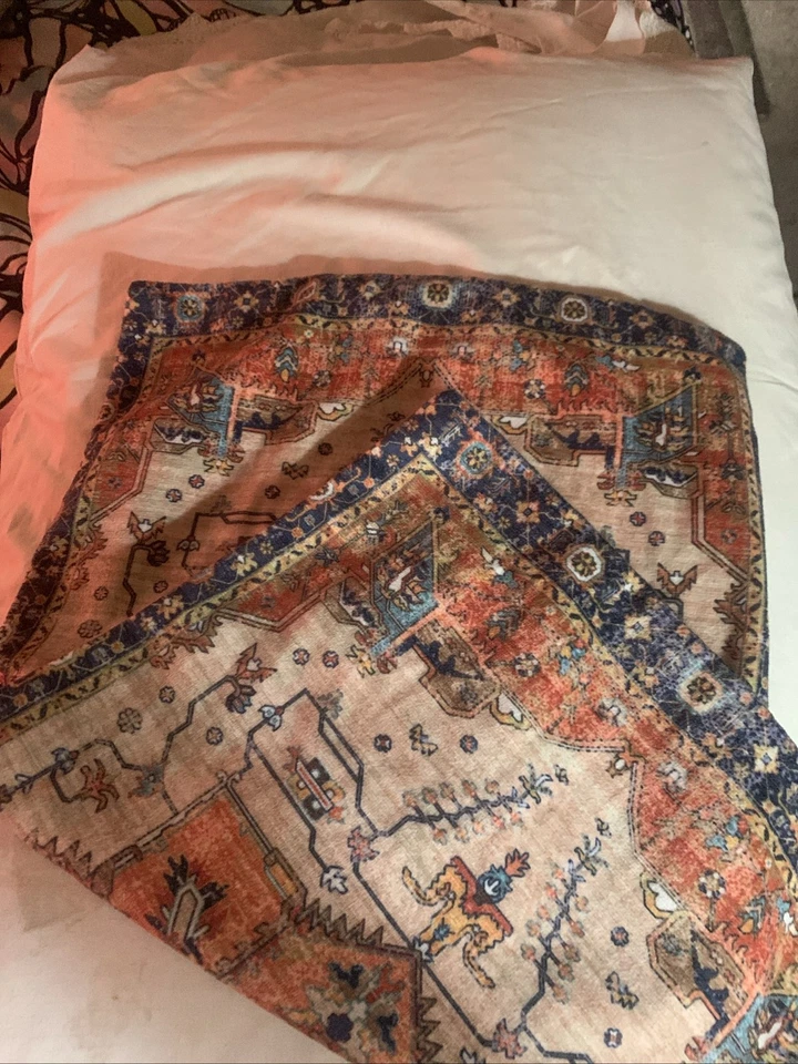 Turkish Cotten BlendKilimanjaro Type  Pillow Cover 12.5” X 19.5” Zip Closure - Image 2 of 4