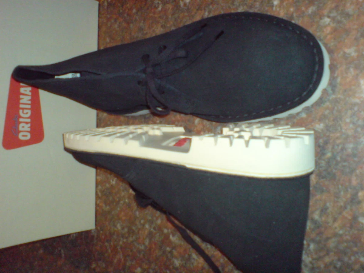 Botas Desert Trooper Originales Clarks Para Hombre De Ante Negro UK 6.5 / US 7 F