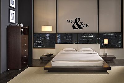 YOU & ME FAMILY VINYL WALL DECAL STICKER WORDS LETTERING HOME DECOR COUPLE