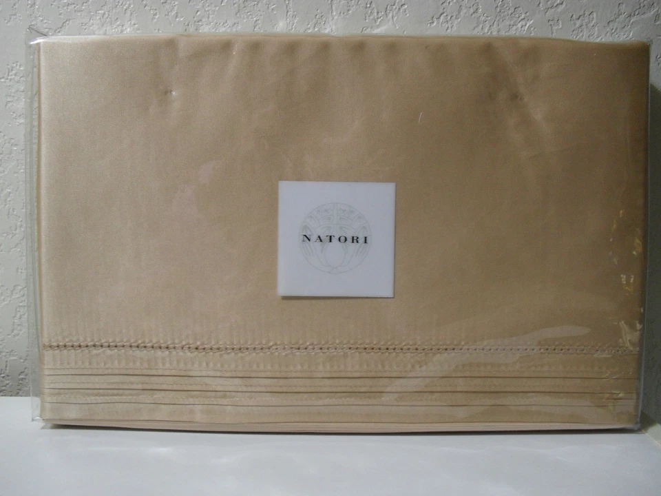 FALDA DE CAMA CAL-KING NATORI EMPERATRIZ SEDA MELOCOTÓN/ALGODÓN Foto 2 de 3