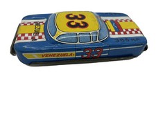 Vintage Tin Toy Race Car Made In Japan 4.5 All 4 Wheels Intact Vivid Color