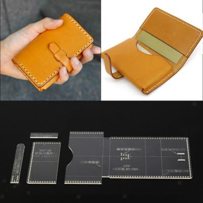 4 Stück Acryl Klar Kartentasche Geldbörse Brieftasche Schablone Vorlage Zum Selbermachen Leder Handwerk