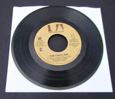 1972 45 RPM Record Single    WAR  The Cisco Kid,  Beetles In The Bog