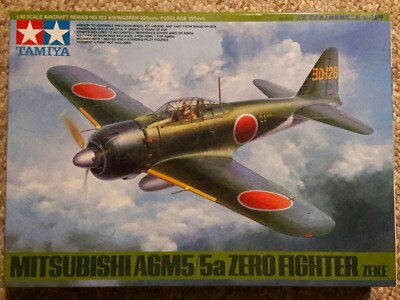 TAMIYA #61103 1/48 Scale, Mitsubishi A6M5/5a Zero Fighter (Zeke) with 5 figures