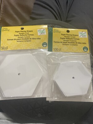 Carta Per Quilting Dritz - 50 Pezzi Esagoni Da 2 Pollici Per Patchwork E Lavori A Maglia - Foto 2